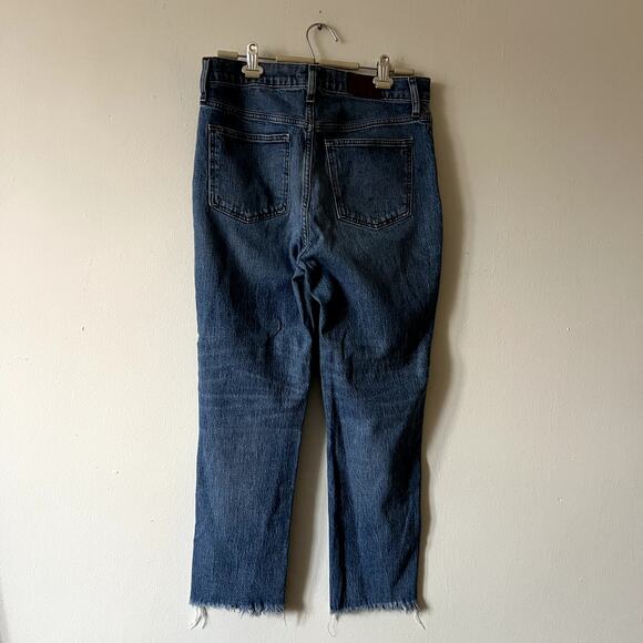 Madewell mid rise kick out jeans size 32 tall blue - Picture 3 of 5